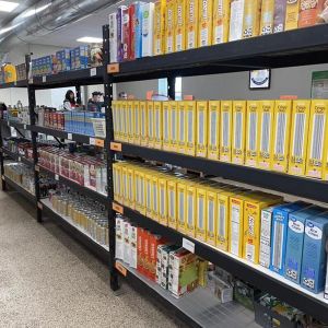 Shelves of Breakfast Cereal