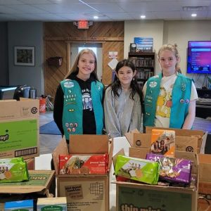 Donations from the Girl Scouts